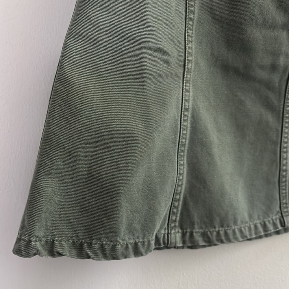 Marc Jacobs olive khaki military look utility mini skirt - Picture 3 of 8